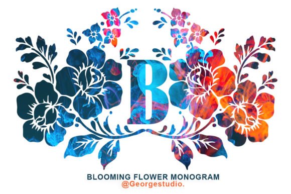 Blooming Flower Monogram Font - Featured Image