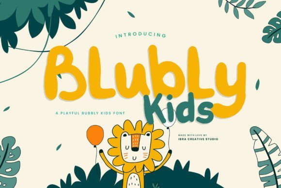 Blubly Kids Font - Featured Image