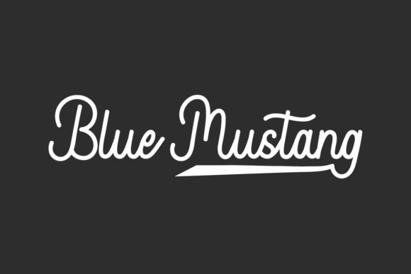Blue Mustang Font - Featured Image