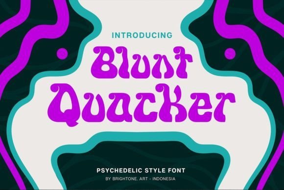 Blunt Quacker Font - Featured Image