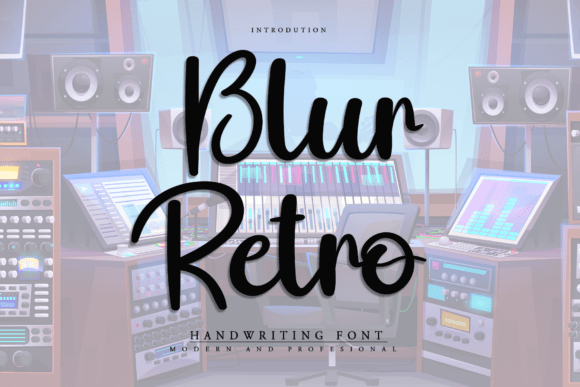Blur Retro Font - Featured Image