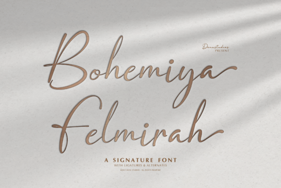 Bohemiya Felmirah Font - Featured Image