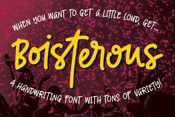 Boisterous Font - Featured Image