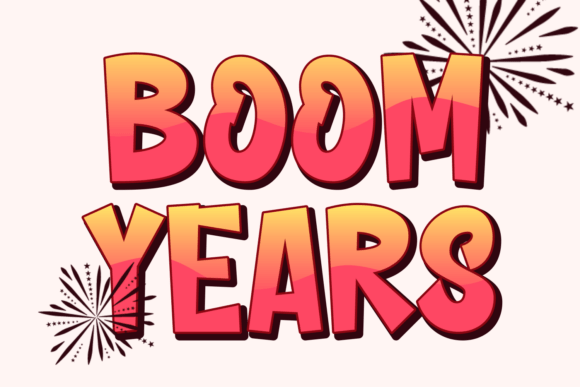 Boom Years Font - Featured Image