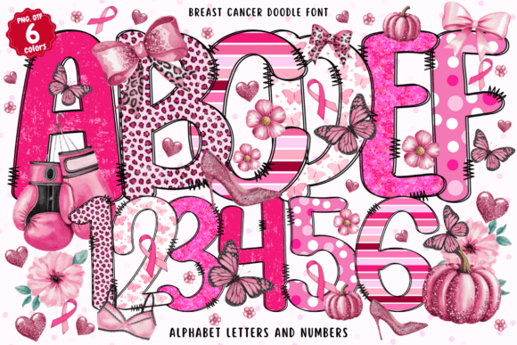 Breast Cancer Doodle Font - Featured Image