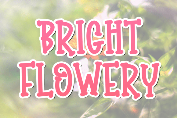 Bright Flowery Font - Featured Image