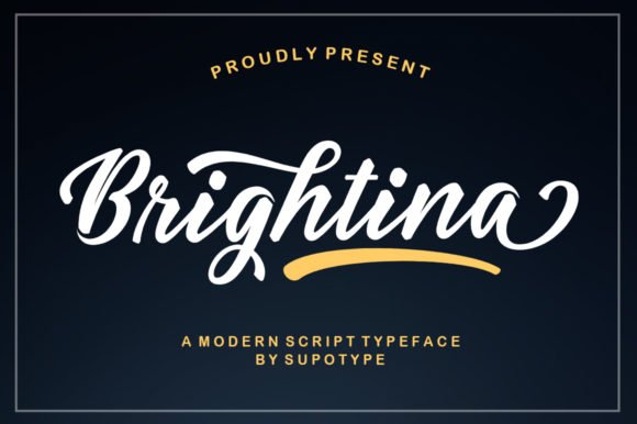 Brightina Script Font - Featured Image
