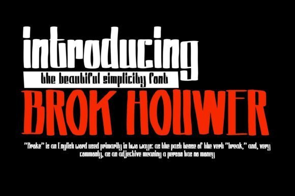 Brok Houwer Font - Featured Image