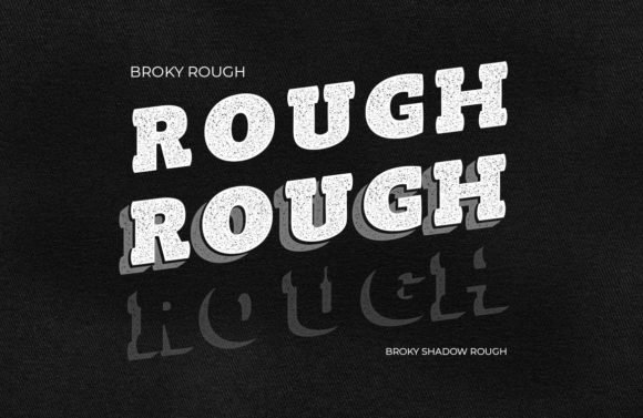Broky Rough Font - Featured Image