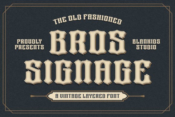 Bros Signage Font - Featured Image