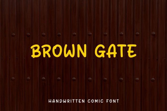 Brown Gate Font - Featured Image