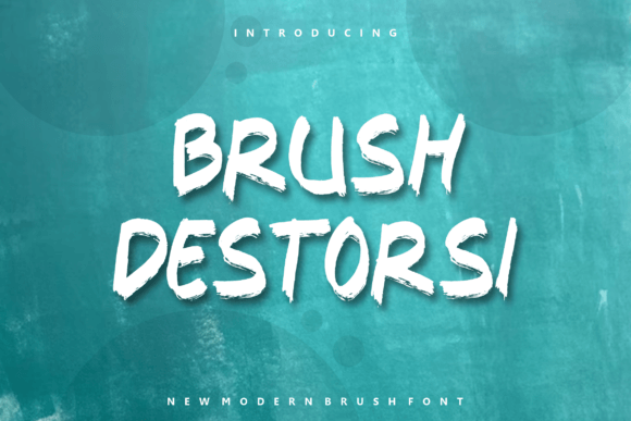 Brush Destorsi Font - Featured Image
