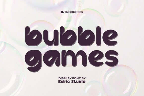 Bubble Games Font - Featured Image