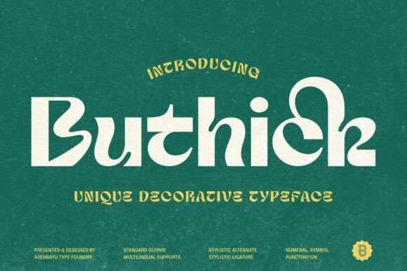 Buthick Font - Featured Image