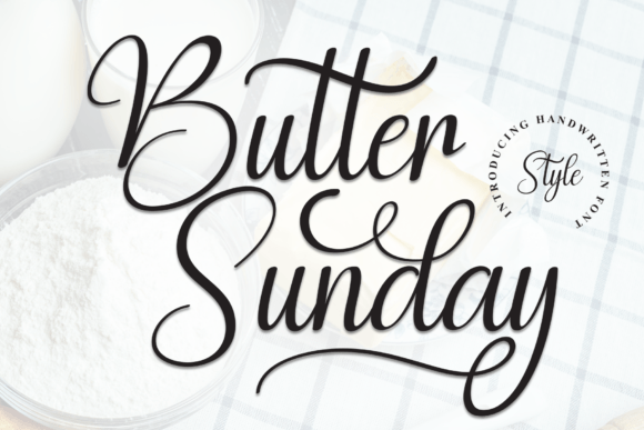 Butter Sunday Font - Featured Image