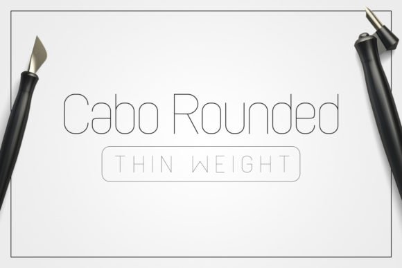 Cabo Rounded Thin Font - Featured Image