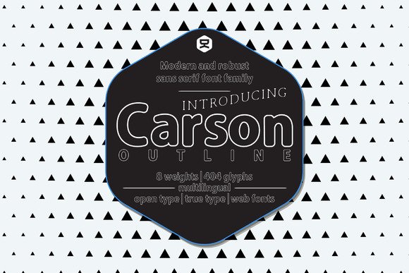 Carson Outline Font - Featured Image
