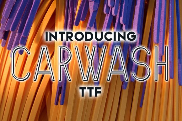Carwash Font - Featured Image