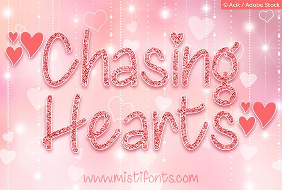Chasing Hearts Font - Featured Image