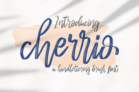 Cherrio Brush Font - Featured Image