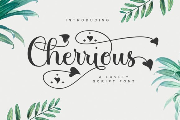 Cherrious Script Font - Featured Image