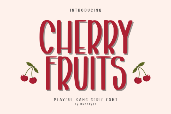 Cherry Fruits Font - Featured Image