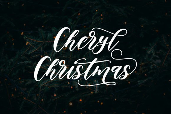 Cheryl Christmas Font - Featured Image