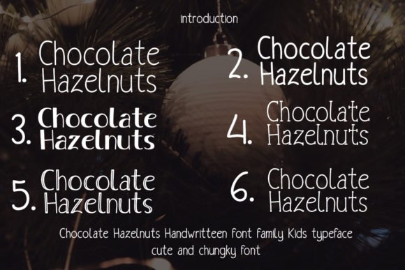 Chocolate Hazelnuts Font - Featured Image