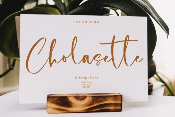 Cholasette Script Font - Featured Image