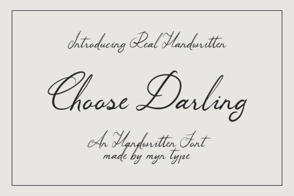 Choose Darling Font - Featured Image