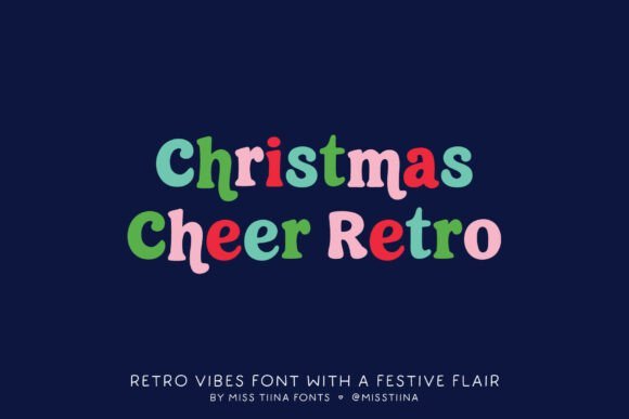 Christmas Cheer Retro Font - Featured Image