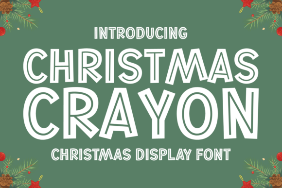 Christmas Crayon Font - Featured Image