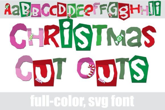 Christmas Cut Outs Font - Featured Image
