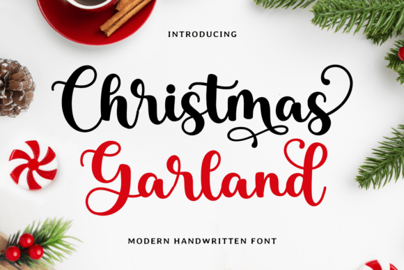 Christmas Garland Font - Featured Image