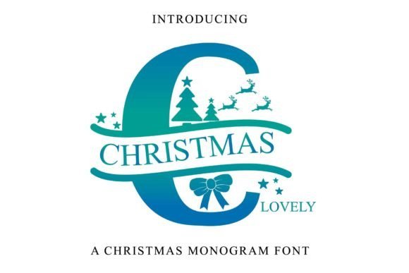 Christmas Lovely Monogram Font - Featured Image