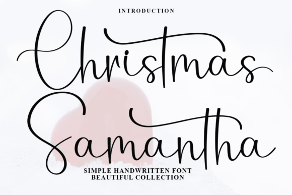 Christmas Samantha Font - Featured Image