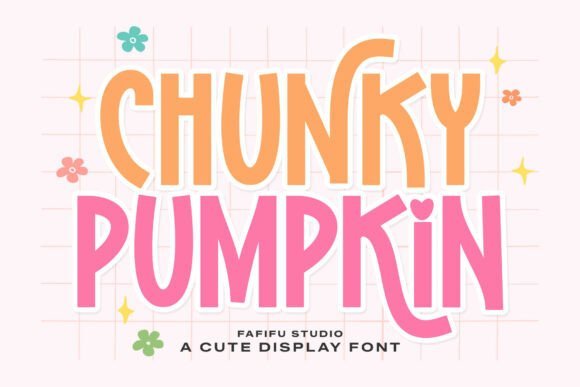 Chunky Pumpkin Font - Featured Image