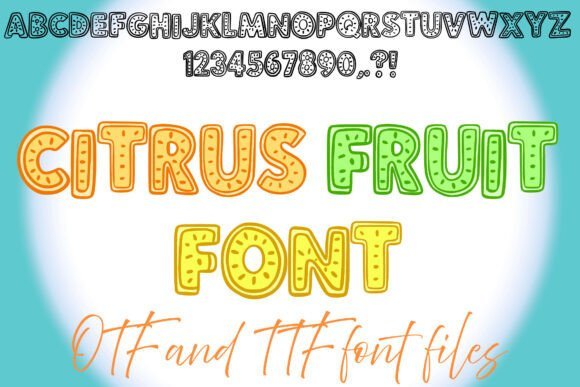 Citrus Fruit Font - Featured Image