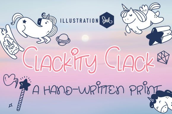 Clackity Clack Font - Featured Image