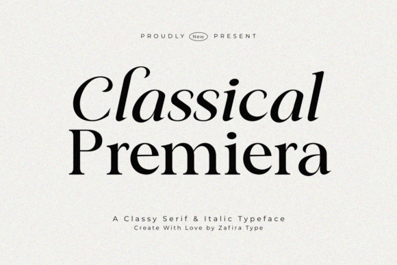 Classical Premiera Font - Featured Image