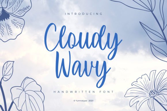 Cloudy Wavy Font - Featured Image