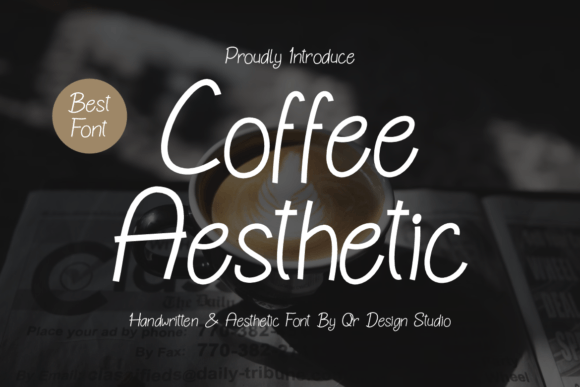 Coffee Aesthetic Font - Featured Image