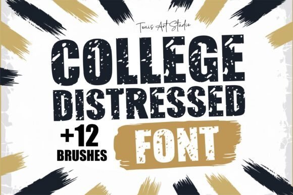 College Distressed Font - Featured Image