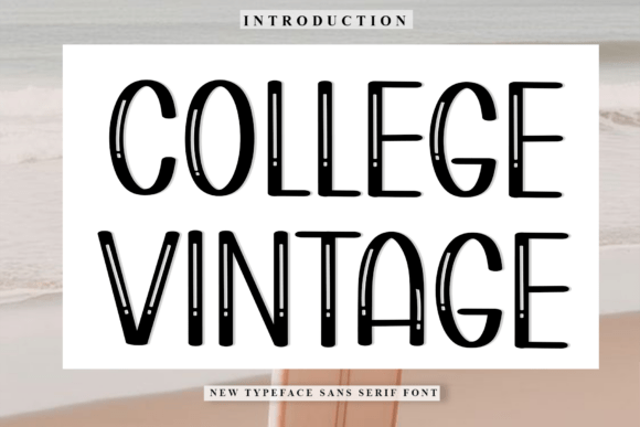 College Vintage Font - Featured Image