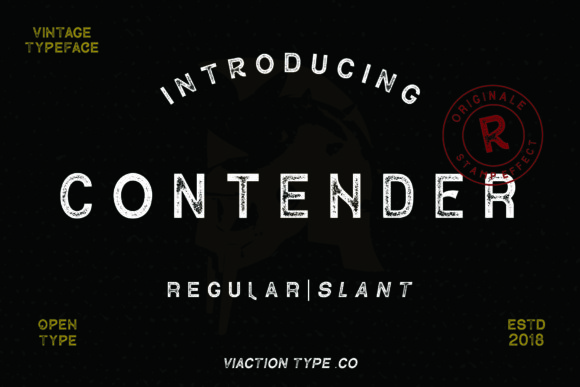 Contender Font - Featured Image