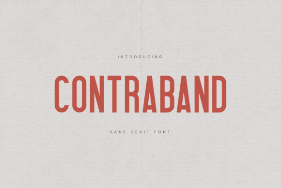 Contraband Font - Featured Image