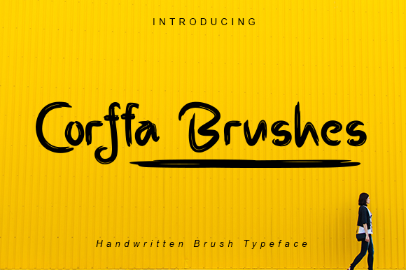 Corffa Brushes Font - Featured Image