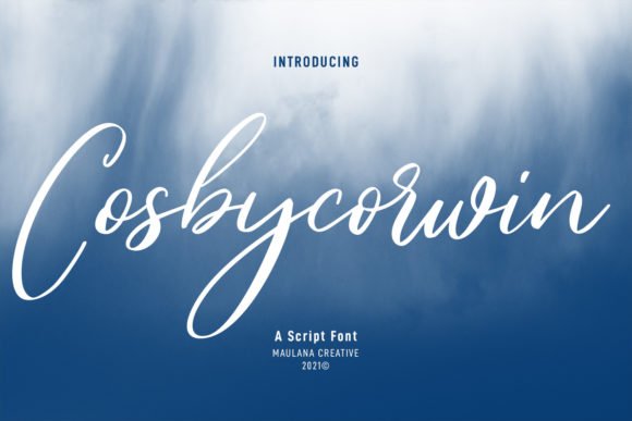 Cosbycorwin Script Font - Featured Image