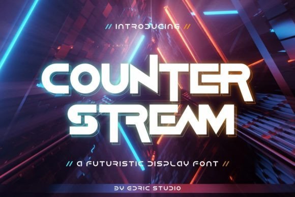 Counter Stream Font - Featured Image