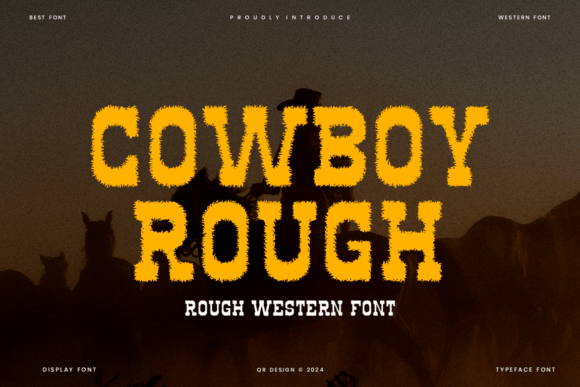Cowboy Rough Font - Featured Image
